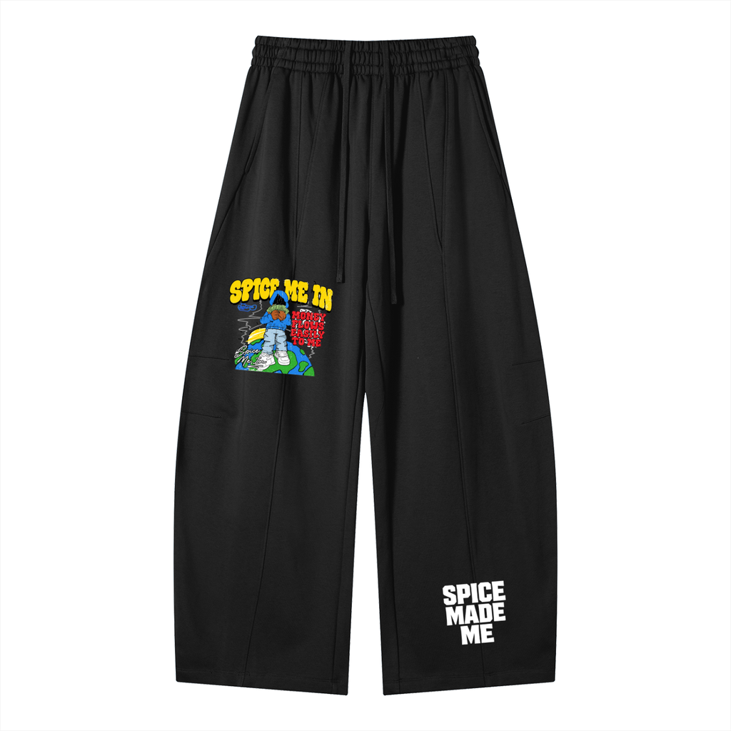 Spice Me In - Heavyweight Wide Leg Panel Sweatpants