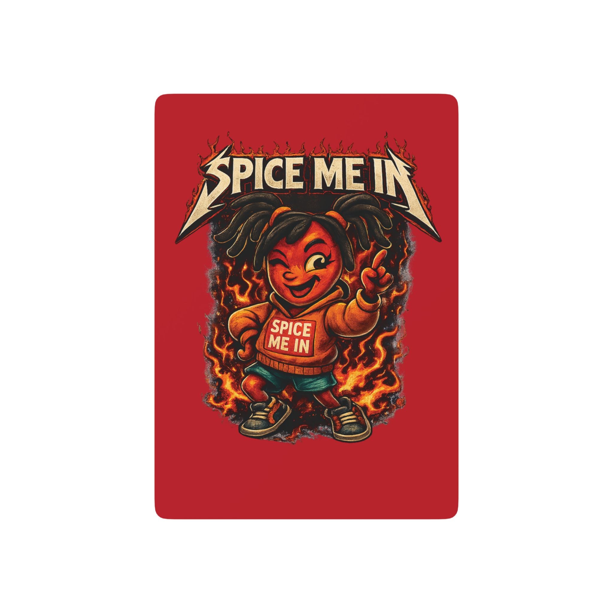 Spice Me In - Poker Playing Cards — "Spice Me In" Fiery Playing Card Deck