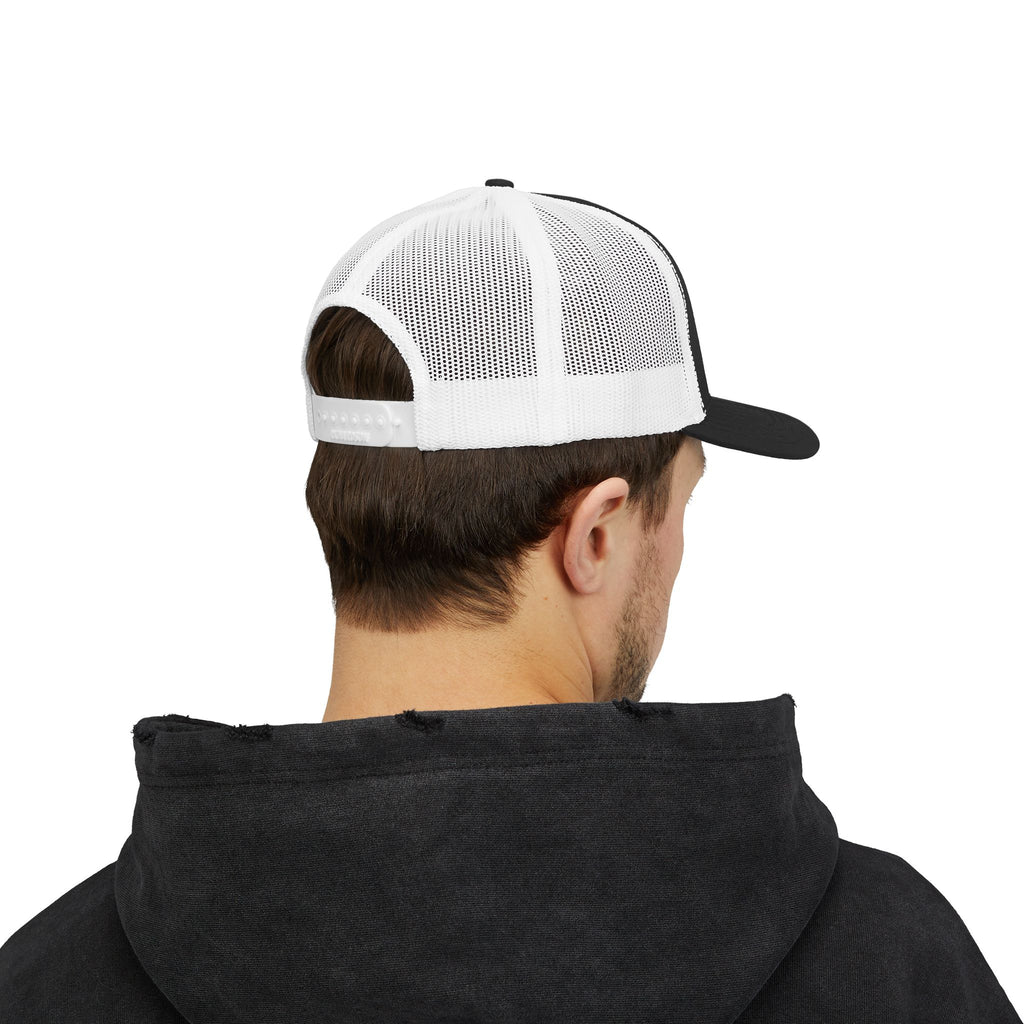 Spice Me In - Snapback Trucker Cap — Colorful Cartoon Parrot Design