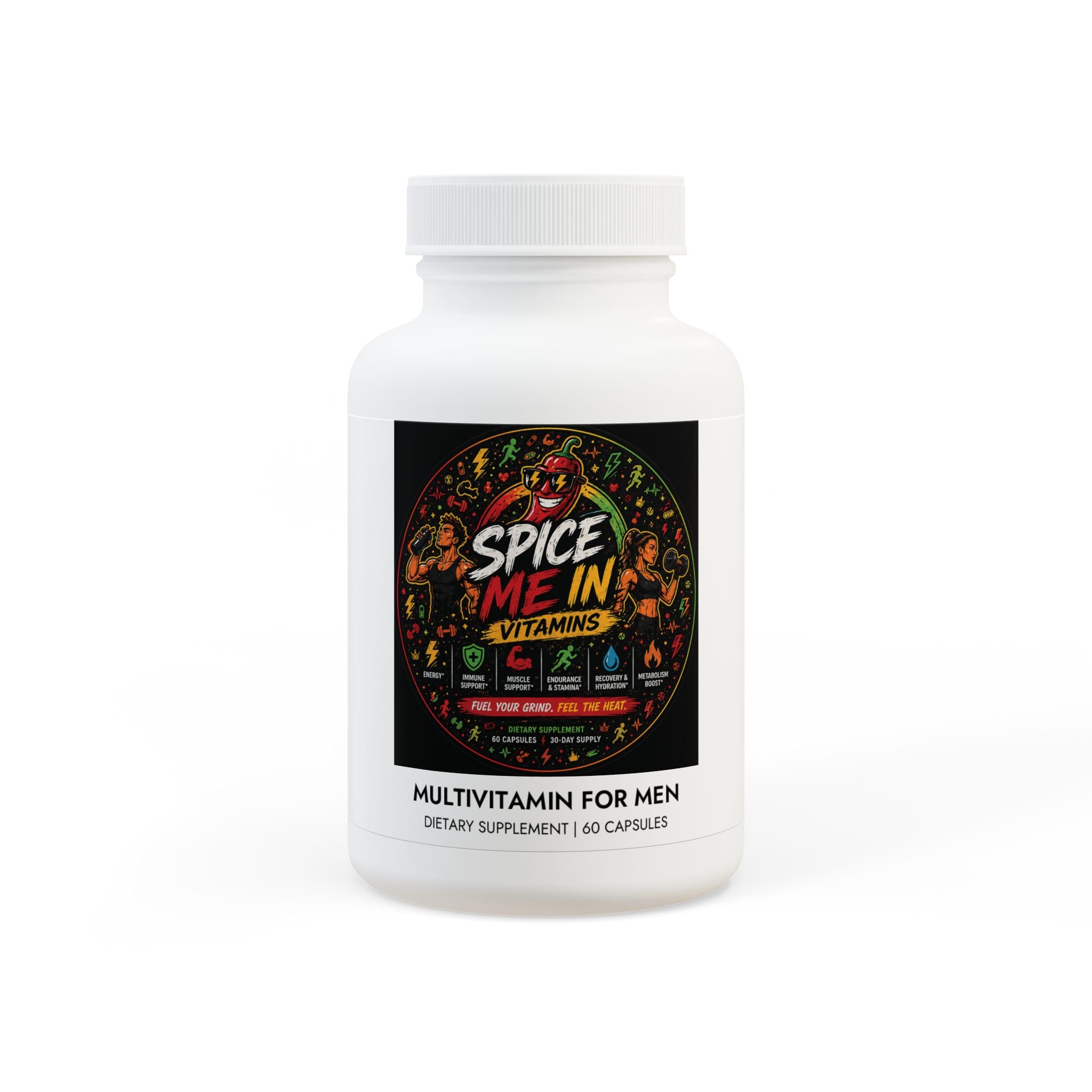 Spice Me In - Multivitamin for Men Supplement (60 Capsules)