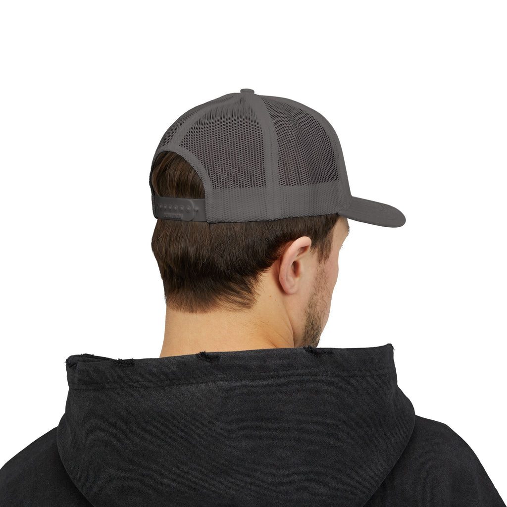 Spice Me In - Snapback Trucker Cap — Colorful Cartoon Parrot Design