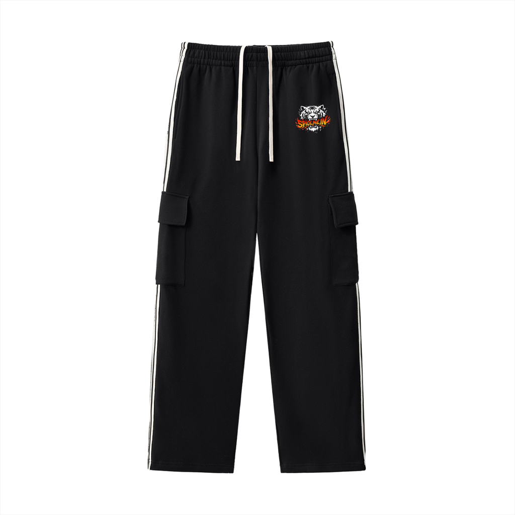 Spice Me In - Spice Tiger Side Stripe Straight-Leg Pants