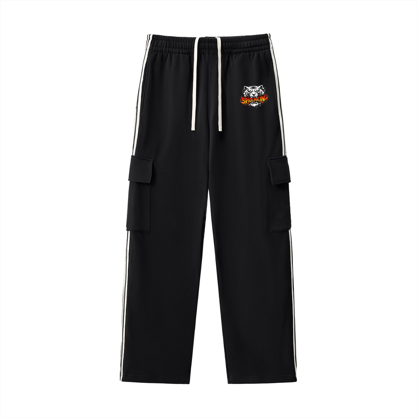 Spice Me In - Spice Tiger Side Stripe Straight-Leg Pants