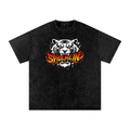 Spice Me In - Tiger Spice Snow Washed Oversized Cotton T-Shirt