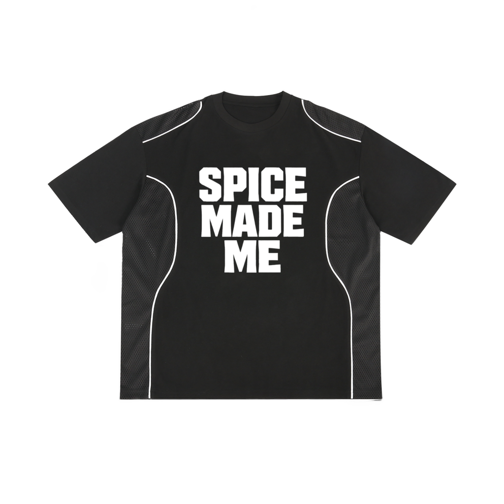 Spice Me In - Spice Made Me Contrast Piped Panel T-Shirt