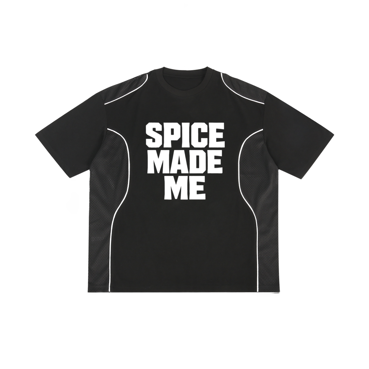 Spice Me In - Spice Made Me Contrast Piped Panel T-Shirt