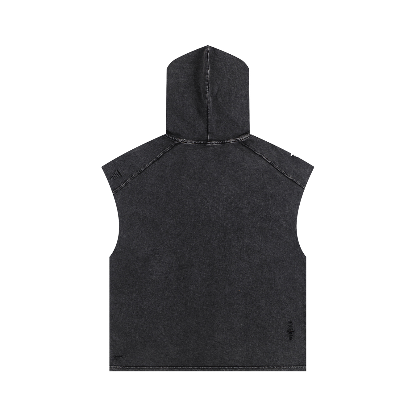 Spice Me In - "SMI" Snow Washed Boxy Hooded Tank Top