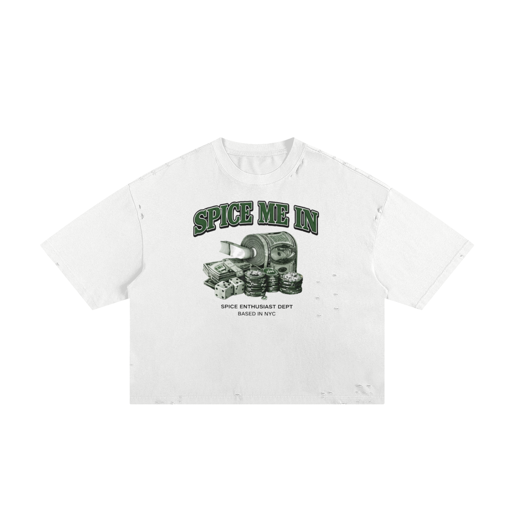 Spice Me In - Classic Frayed Boxy Tee
