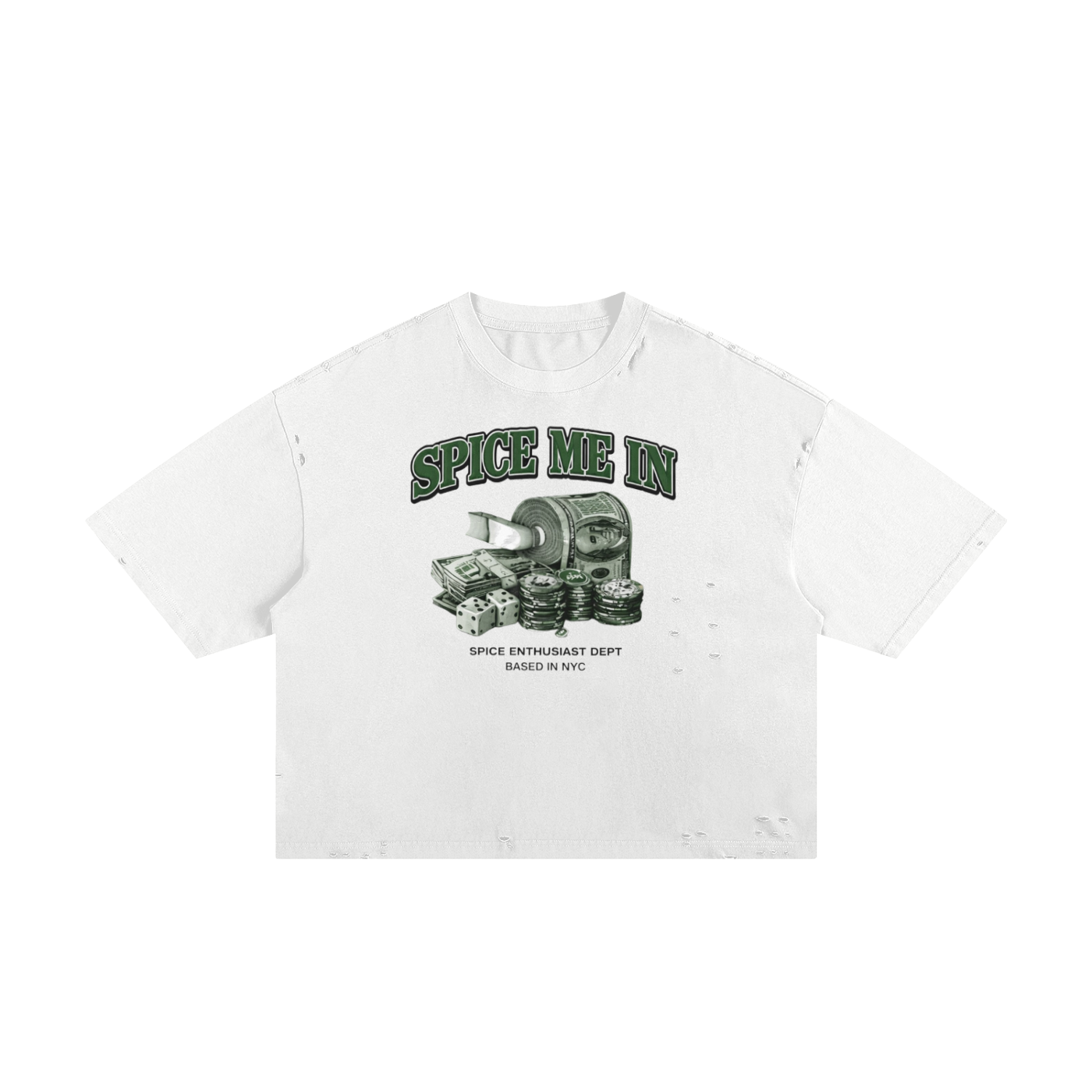 Spice Me In - Classic Frayed Boxy Tee