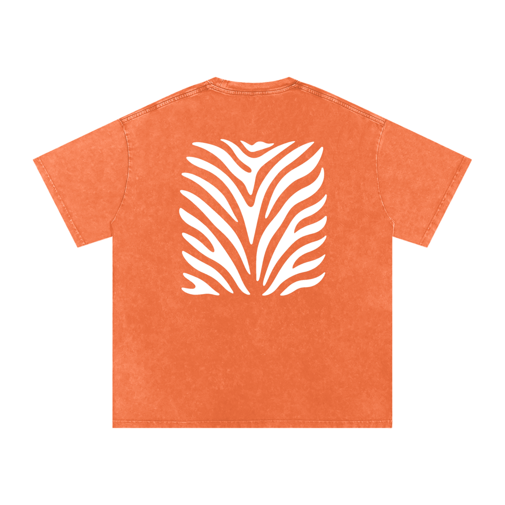 Spice Me In - Tiger Spice Snow Washed Oversized Cotton T-Shirt