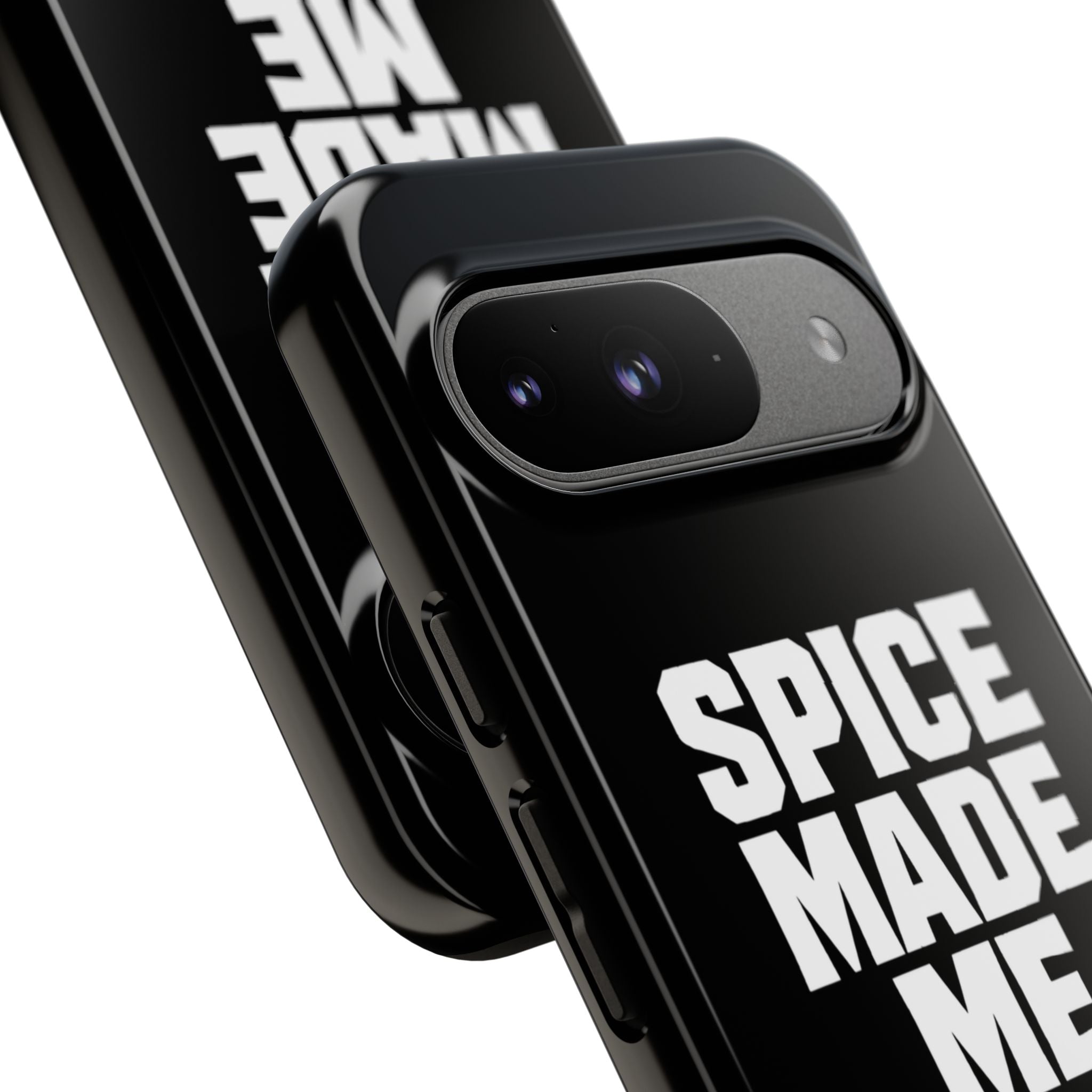 Spice Me In - Spice Made Me Tough Phone Case — Bold Black Protective iPhone Cover