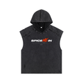 Spice Me In - "SMI" Snow Washed Boxy Hooded Tank Top