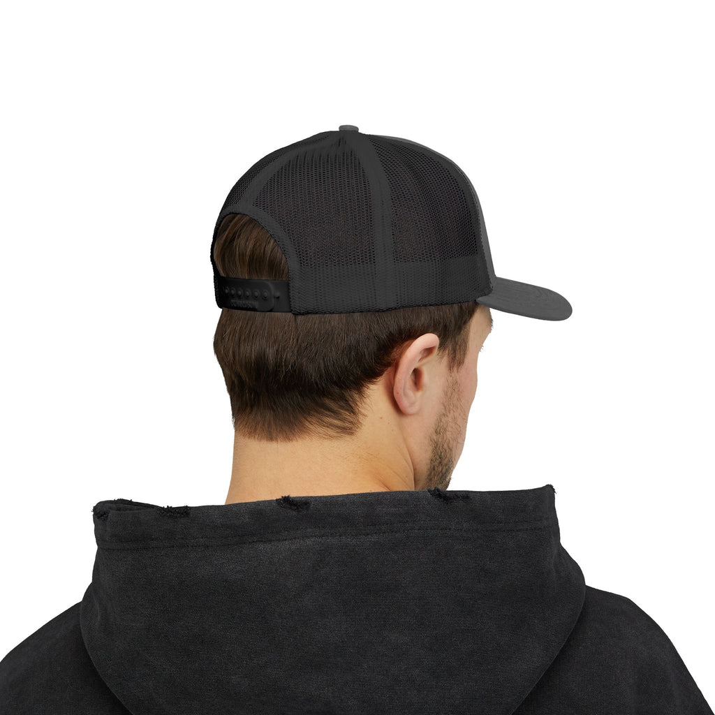 Spice Me In - Snapback Trucker Cap — Colorful Cartoon Parrot Design