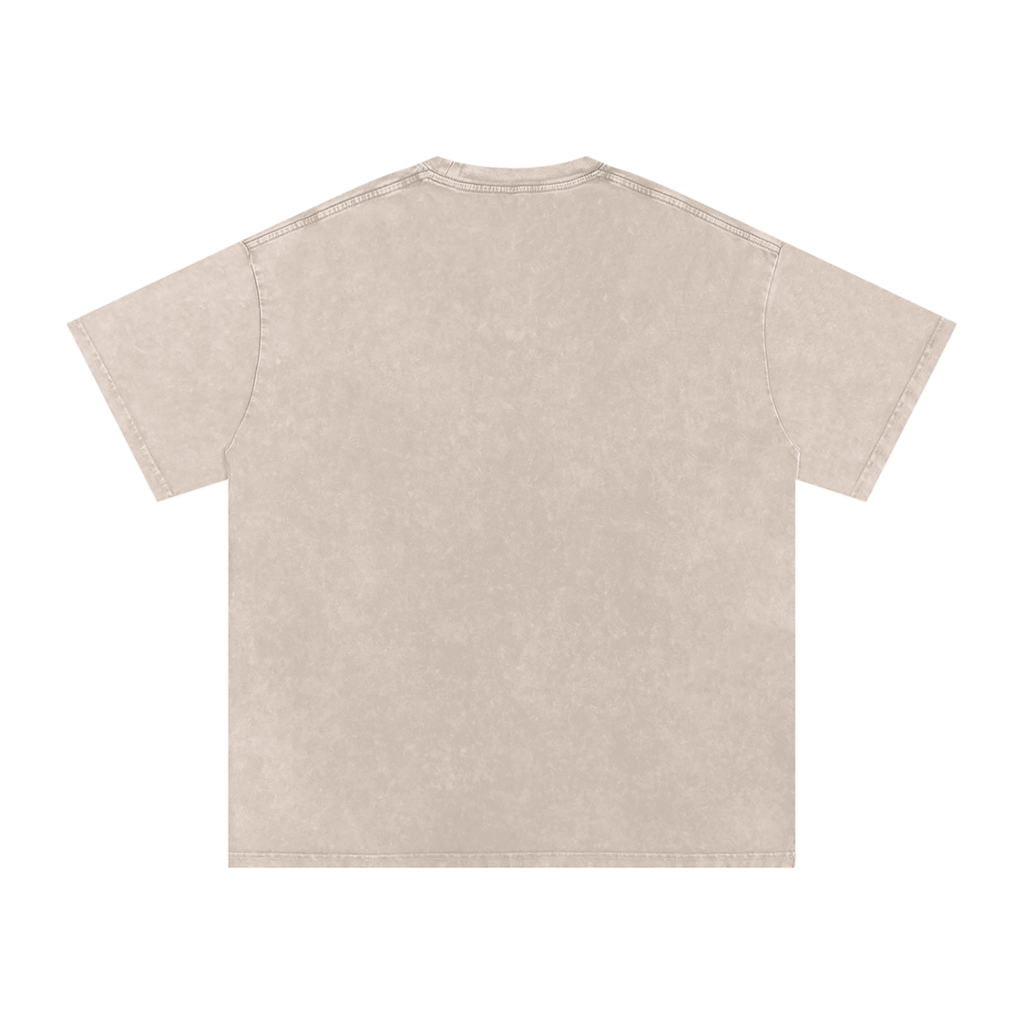 Spice Me In - Pepper Washed Oversized Cotton T-Shirt