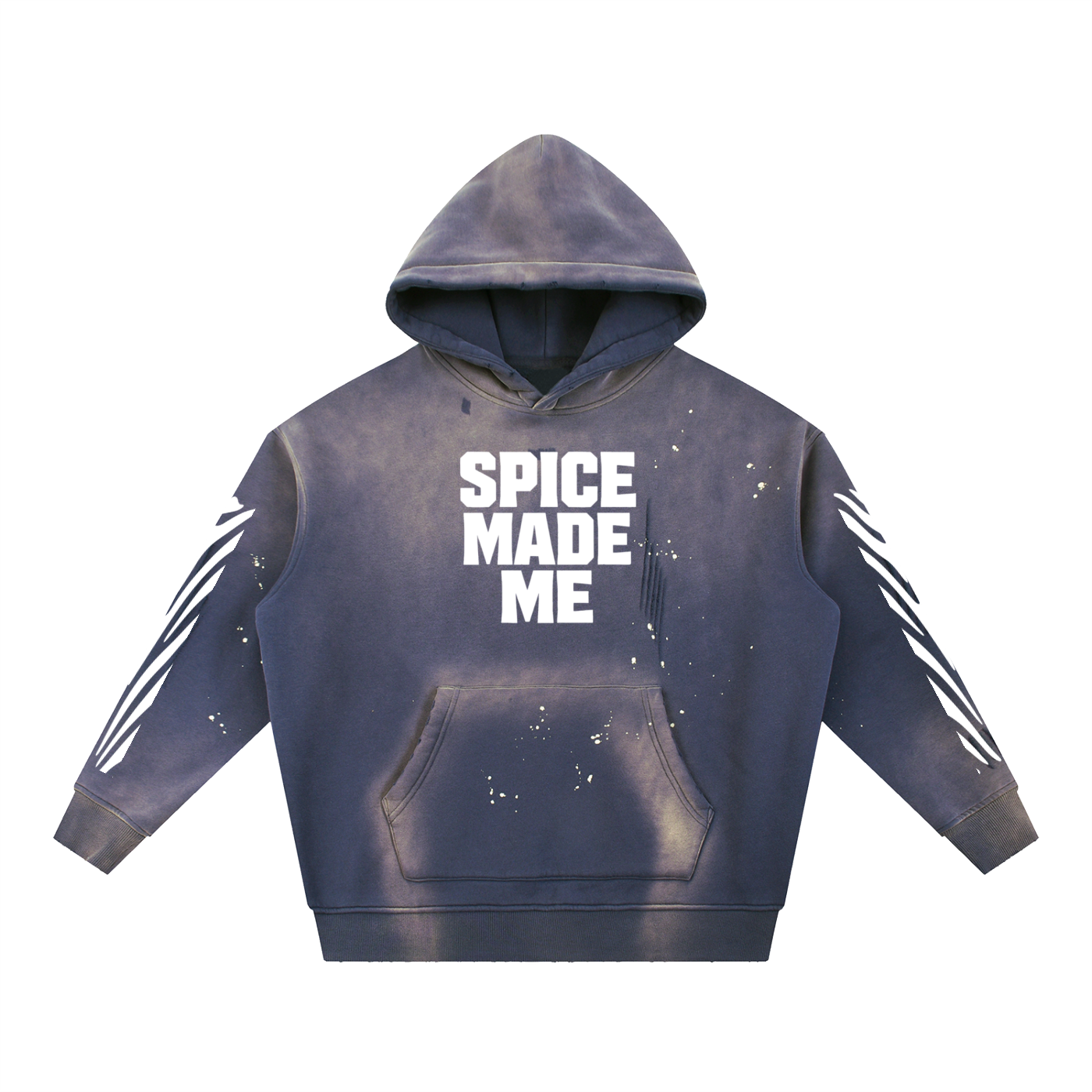 Spice Me In - Spice Made Me Vintage Washed Frayed Fleece Hoodie