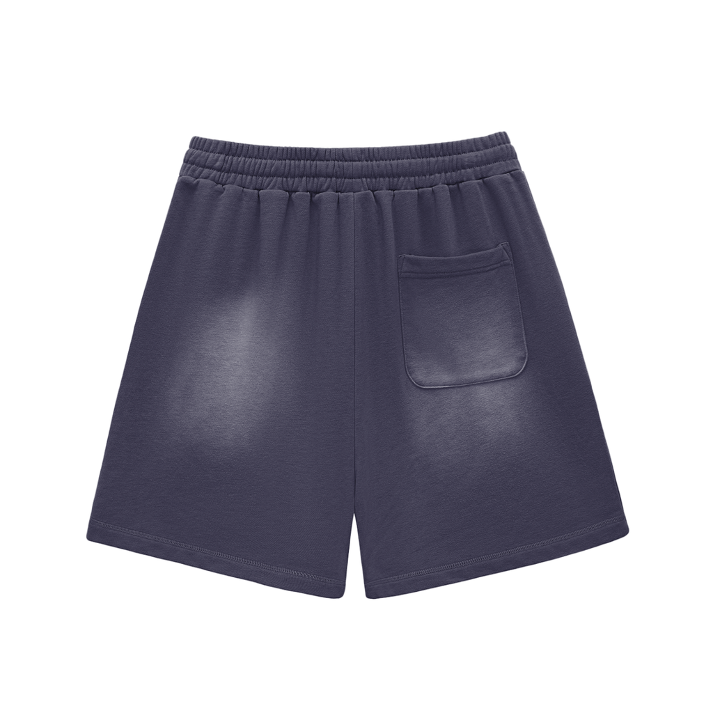 Spice Me In - "SMI" Sun Fade Raw Edge Cotton Shorts
