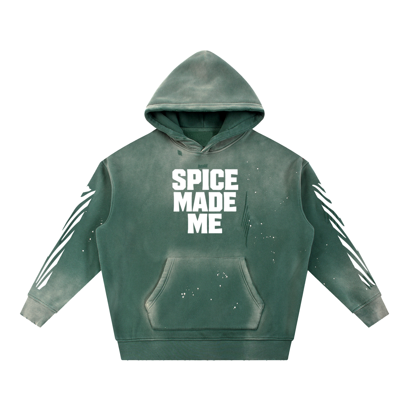 Spice Me In - Spice Made Me Vintage Washed Frayed Fleece Hoodie