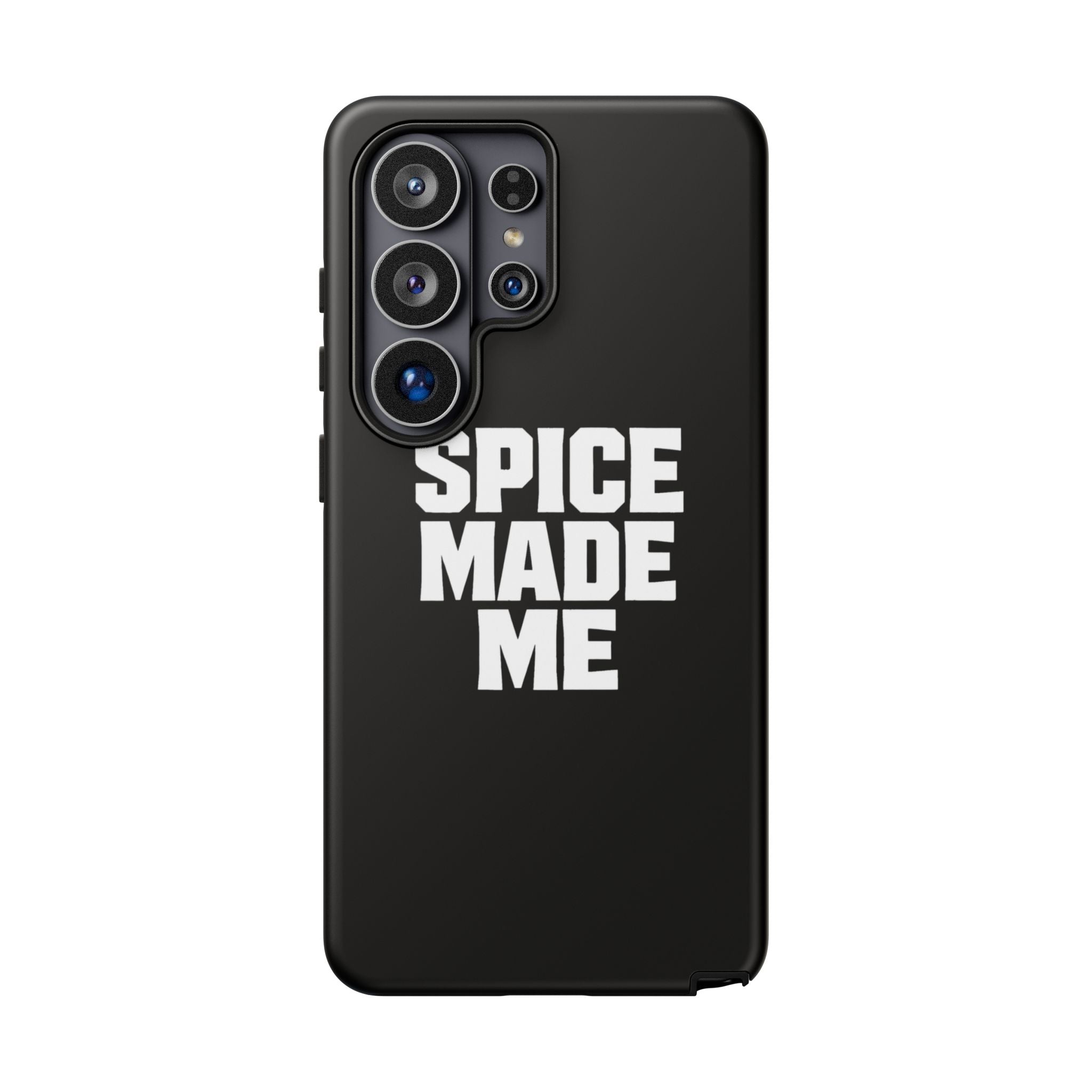 Spice Me In - Spice Made Me Tough Phone Case — Bold Black Protective iPhone Cover