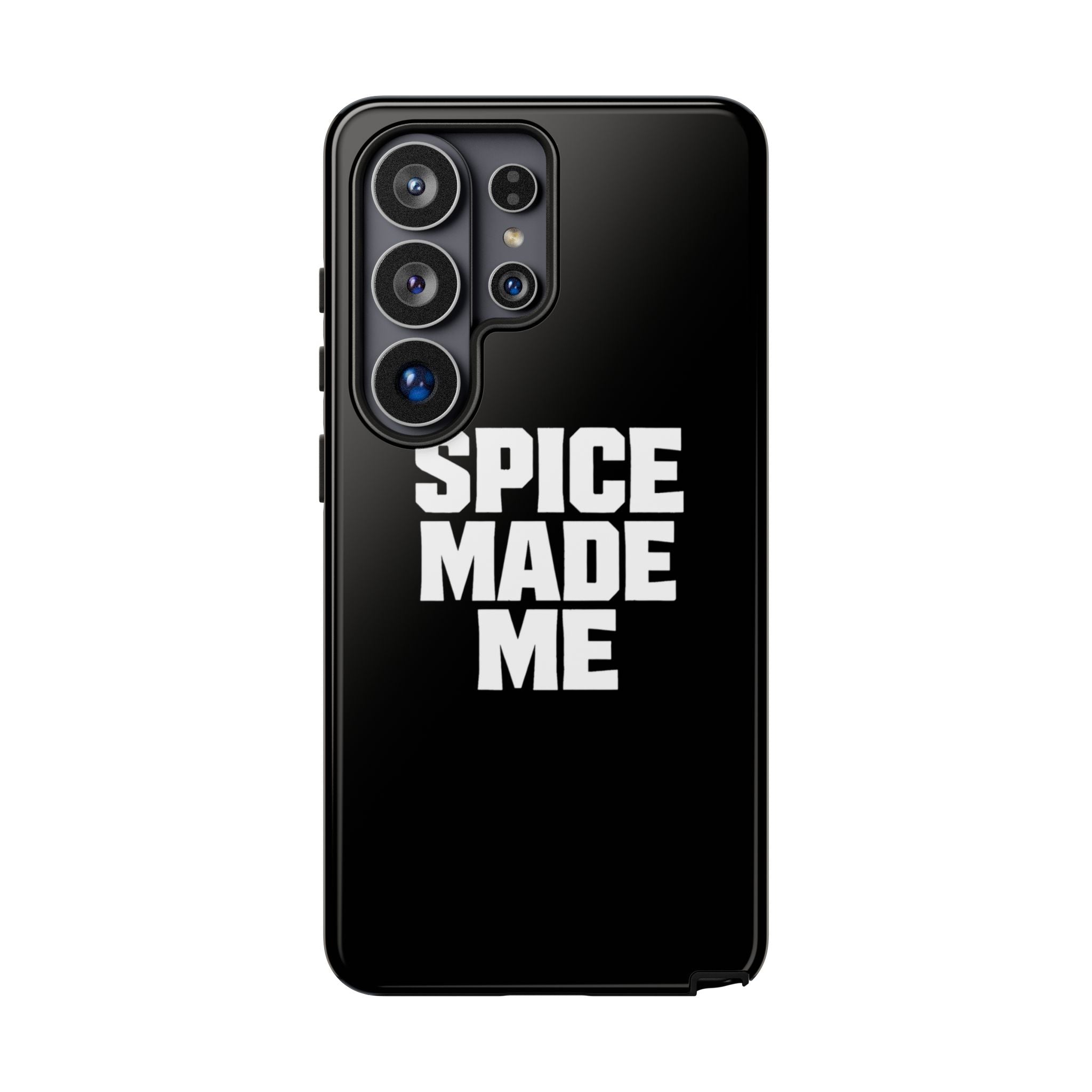 Spice Me In - Spice Made Me Tough Phone Case — Bold Black Protective iPhone Cover