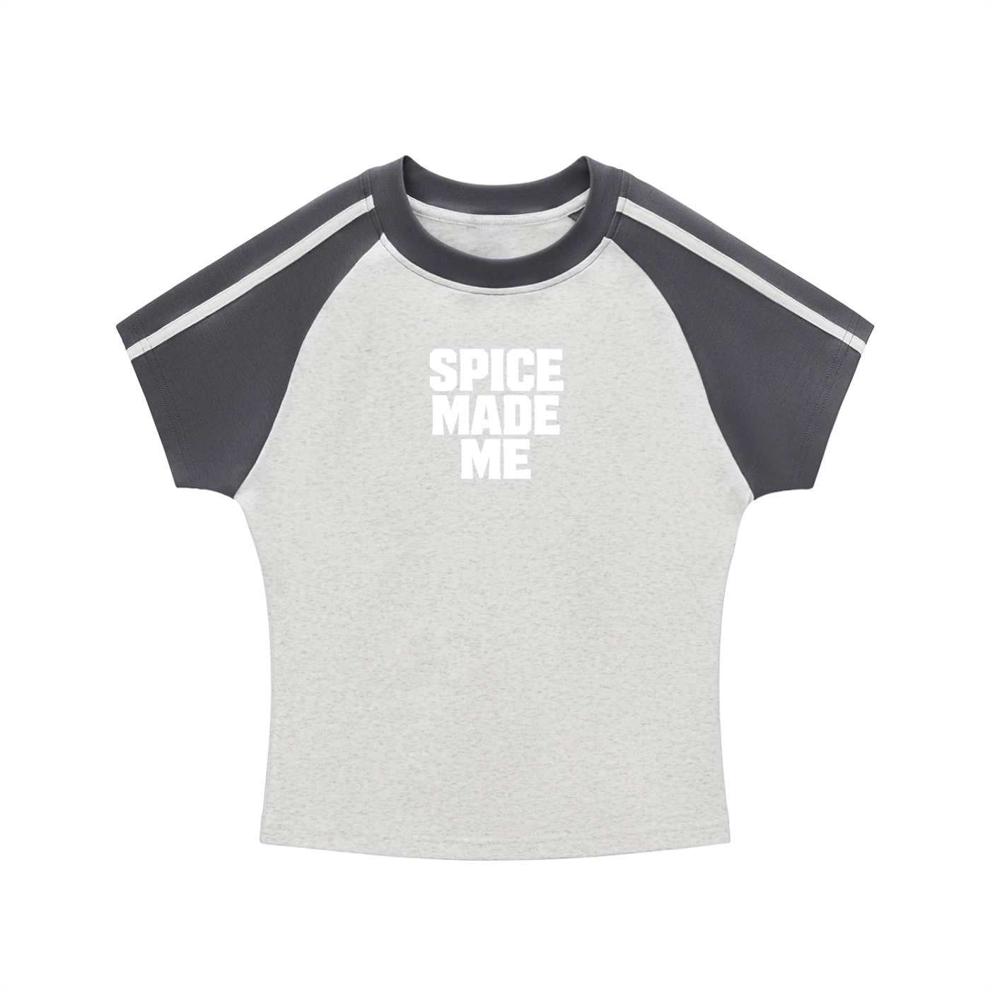 Spice Me In - Contrast Stripes Bodycon Raglan Sleeve T-Shirt