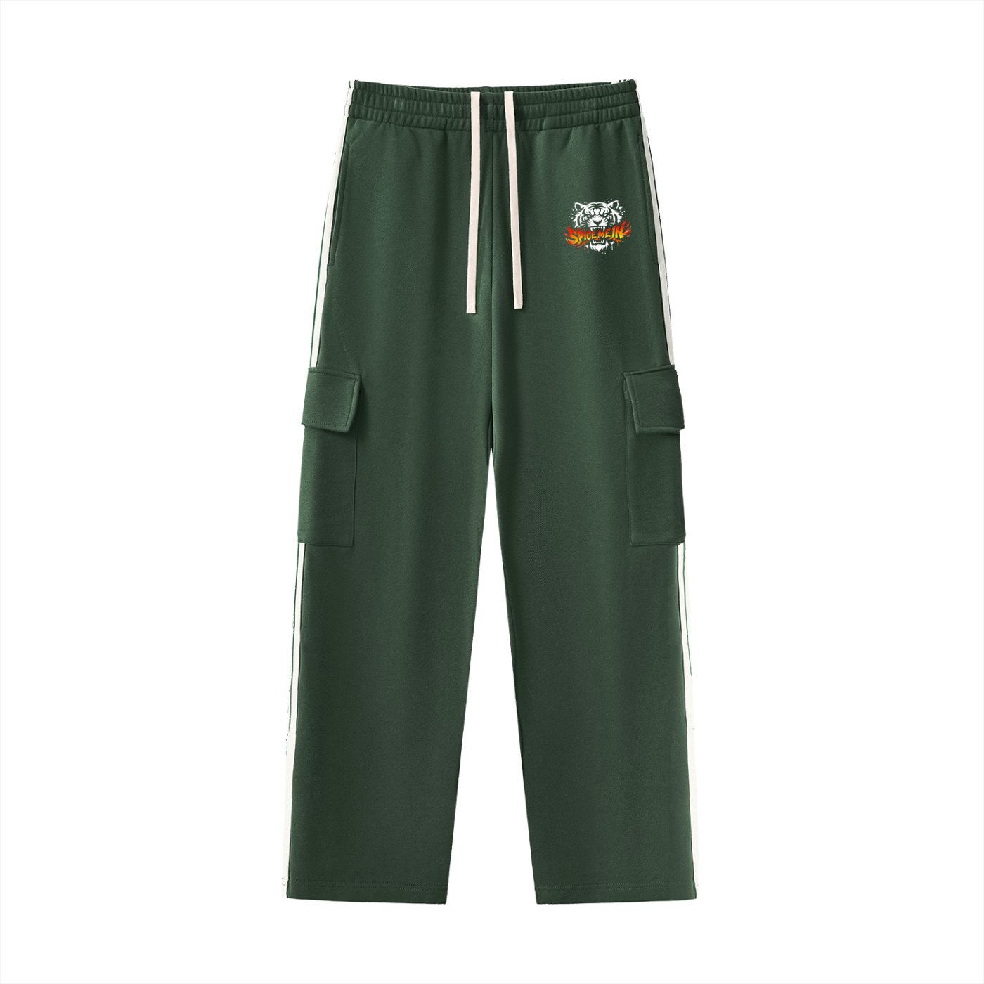 Spice Me In - Spice Tiger Side Stripe Straight-Leg Pants