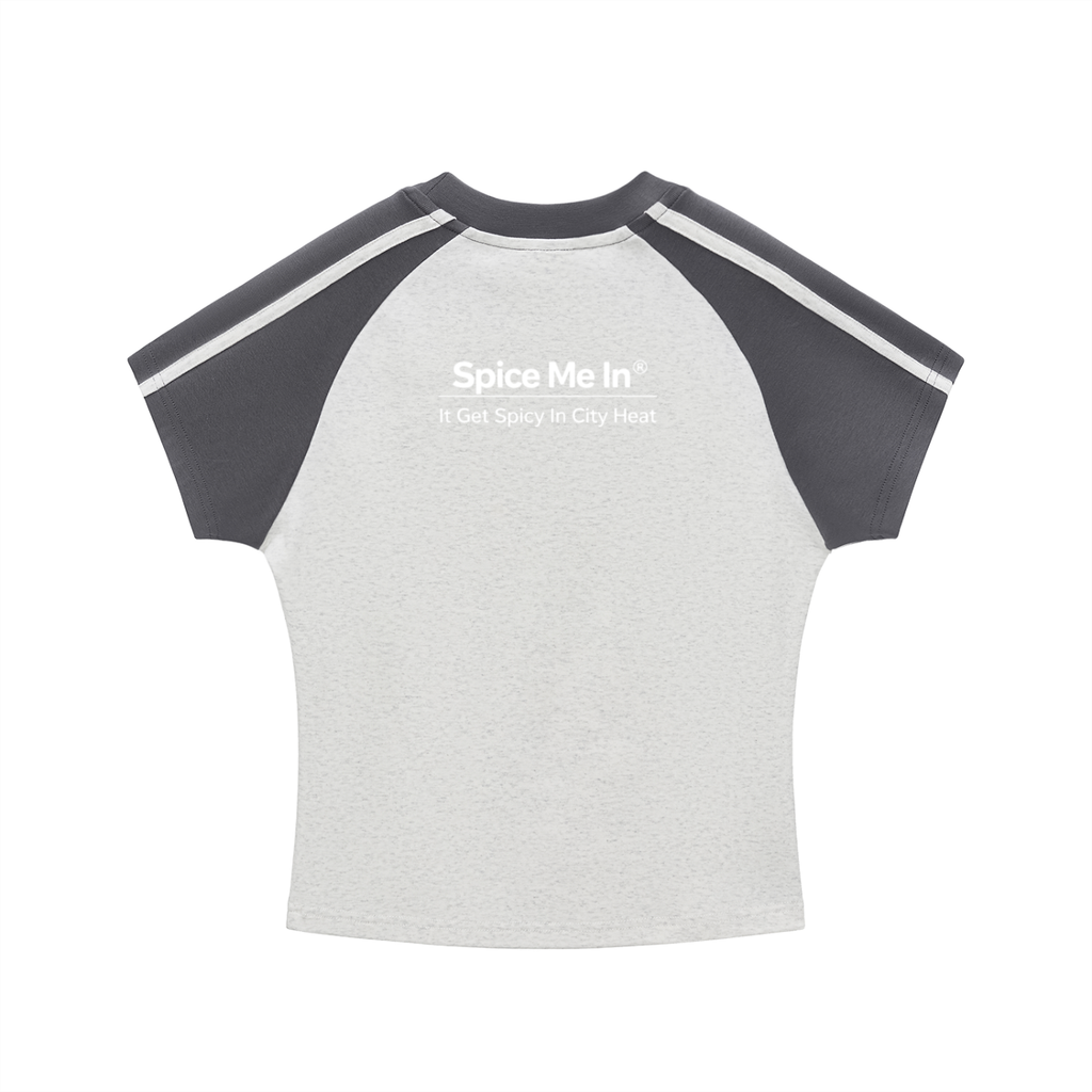 Spice Me In - Contrast Stripes Bodycon Raglan Sleeve T-Shirt