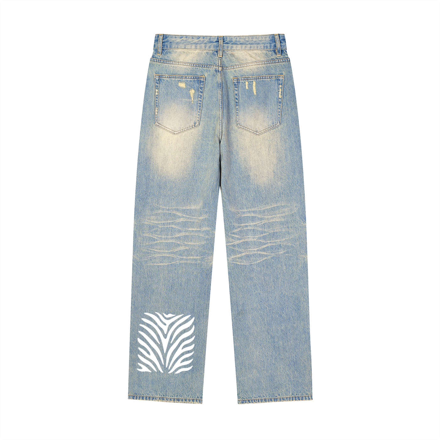 Spice Me In - Spice World Sun Fade Raw Hem Denim Jeans