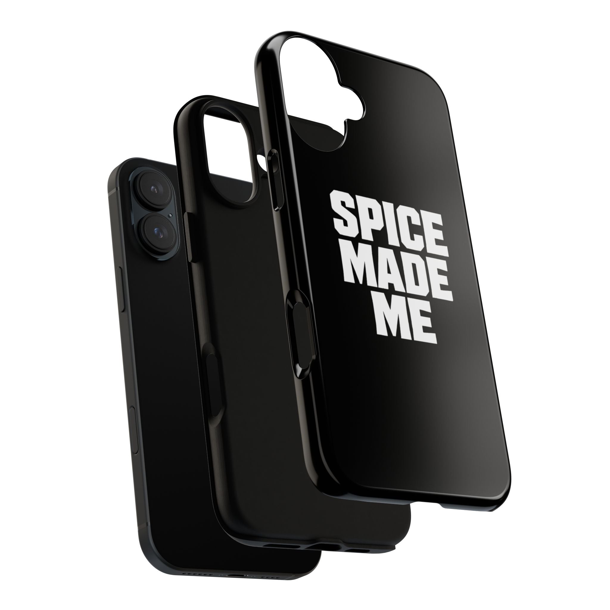 Spice Me In - Spice Made Me Tough Phone Case — Bold Black Protective iPhone Cover