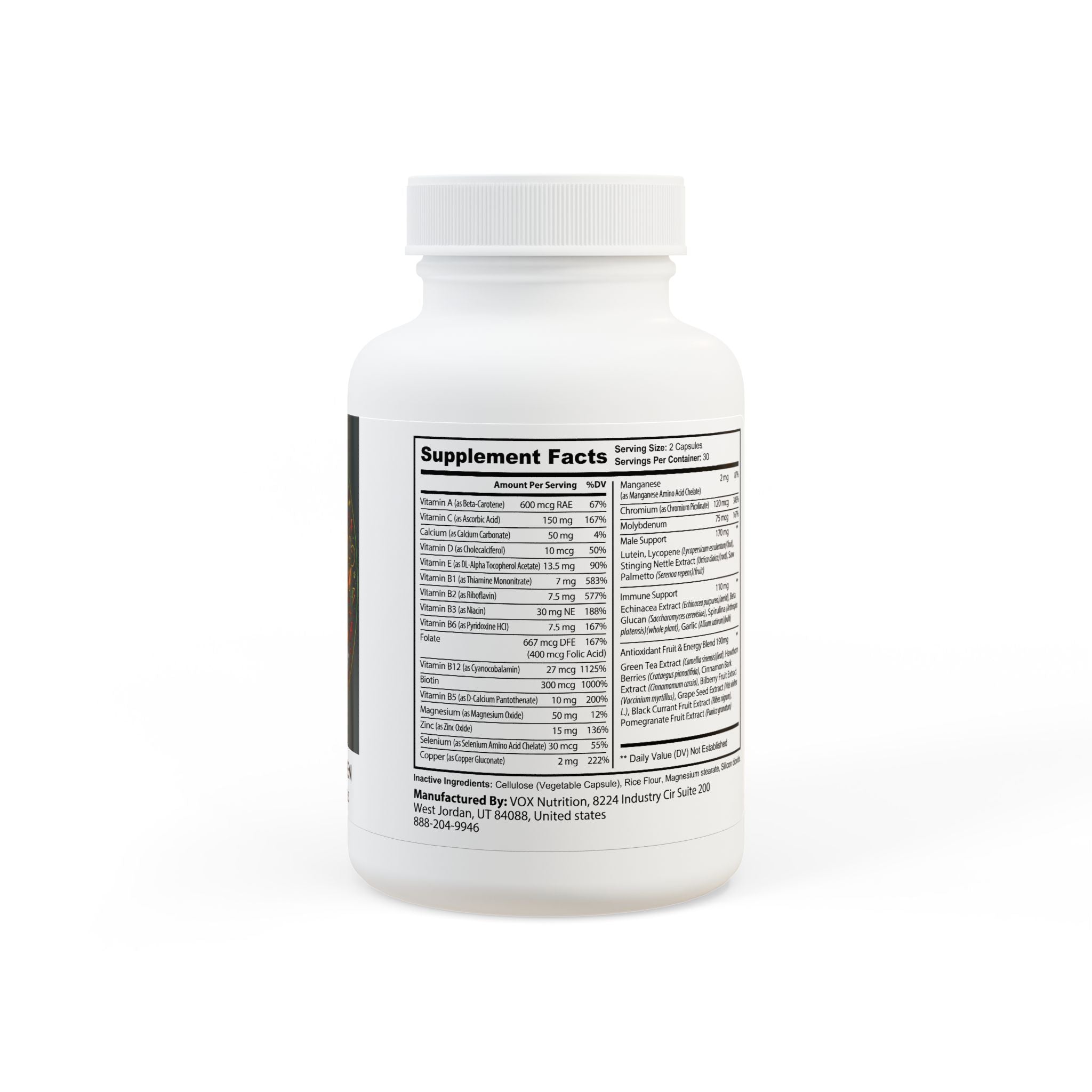 Spice Me In - Multivitamin for Men Supplement (60 Capsules)