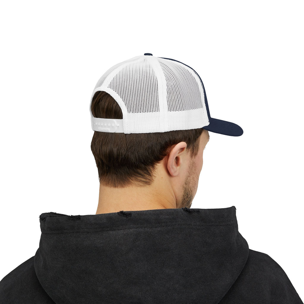 Spice Me In - Snapback Trucker Cap — Colorful Cartoon Parrot Design