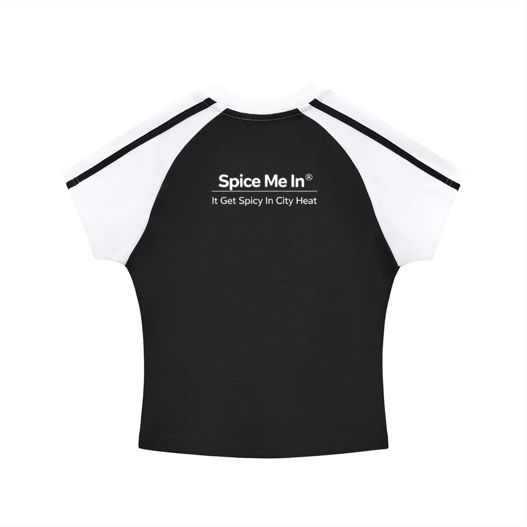 Spice Me In - Contrast Stripes Bodycon Raglan Sleeve T-Shirt
