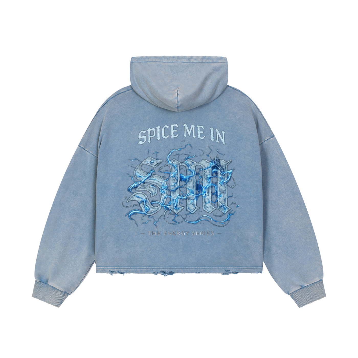 Spice Me In - Spice Liberty Vintage Washed Frayed-Hem Hoodie