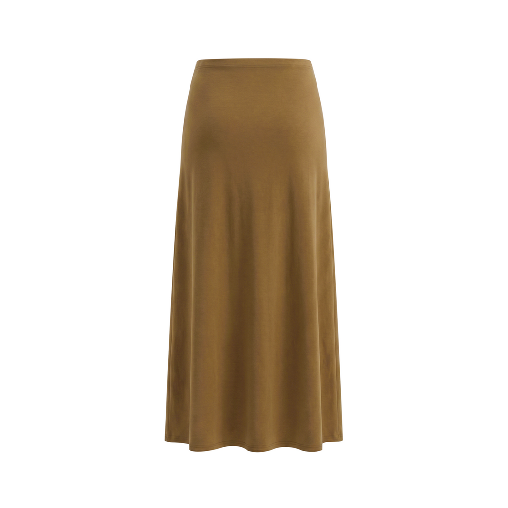 Spice Me In - Women's Solid Color Knit Maxi Skirt