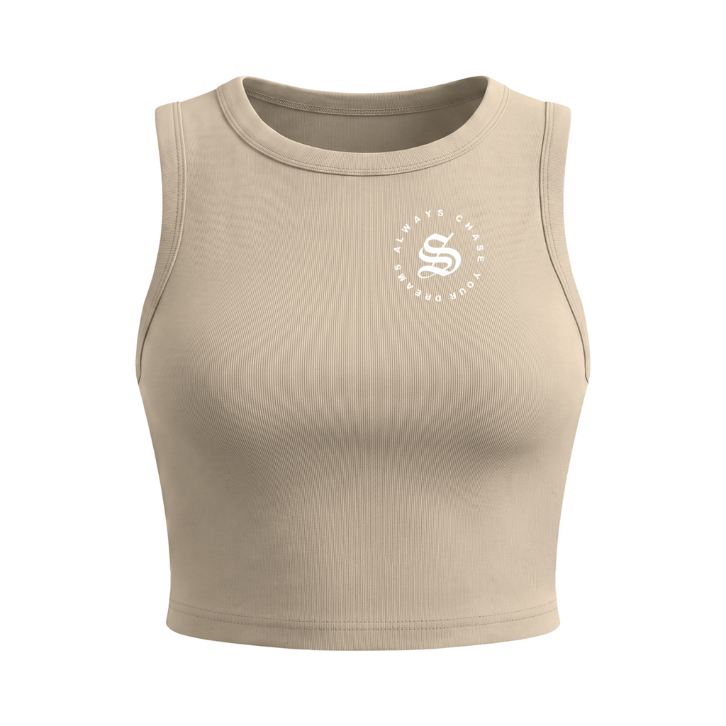 Spice Me In - Women's Tight Crewneck Crop Tank Top