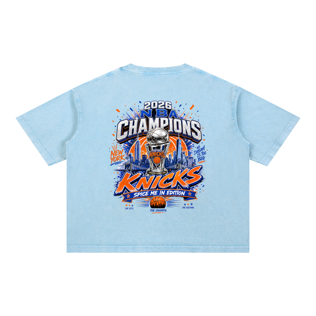 KNICKS CHAMPIONSHIP Boxy Cotton T-Shirt