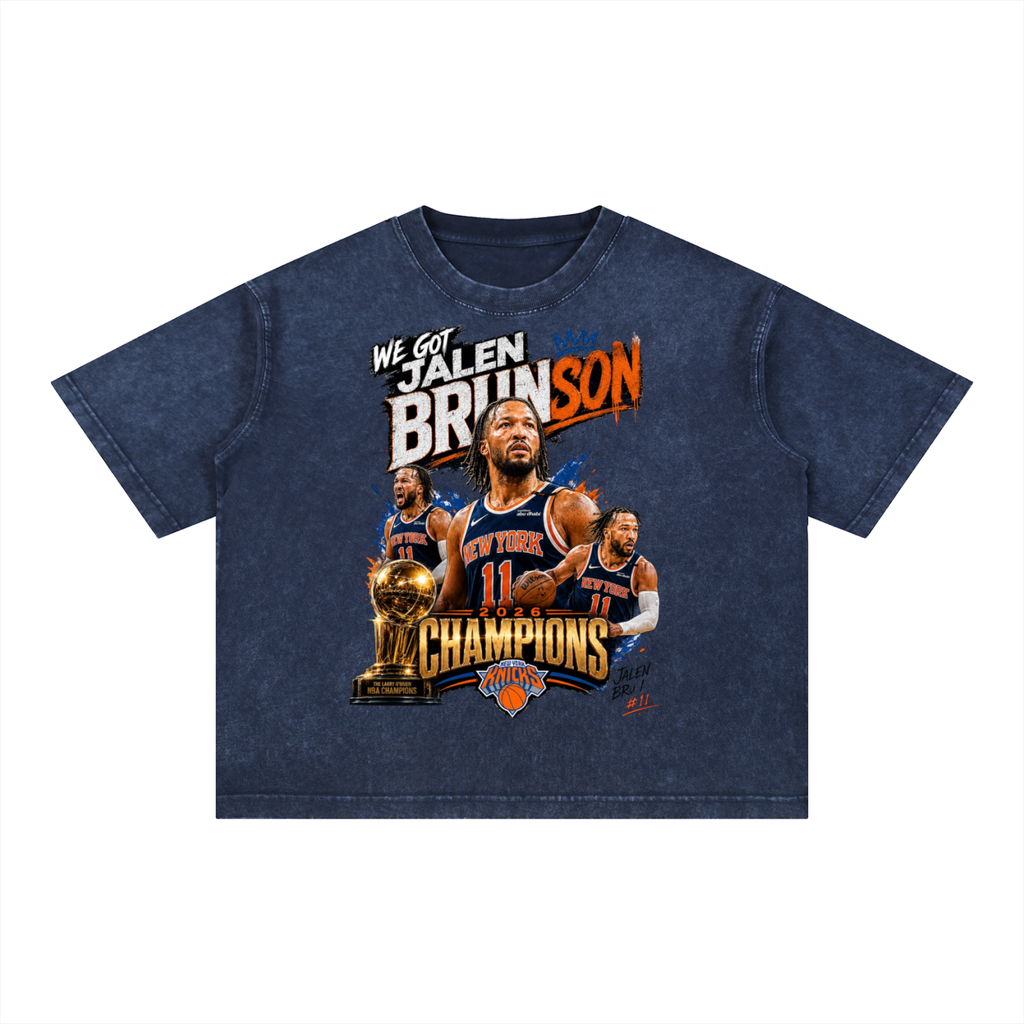 Jalen Brunson Boxy Cotton T-Shirt