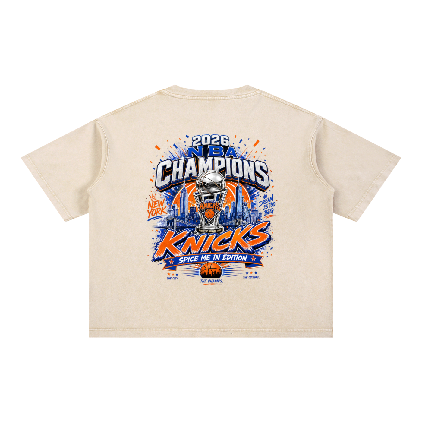 KNICKS CHAMPIONSHIP Boxy Cotton T-Shirt