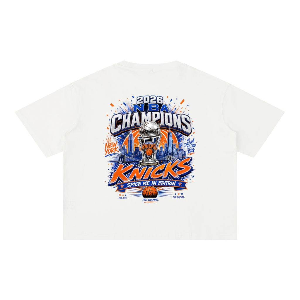 KNICKS CHAMPIONSHIP Boxy Cotton T-Shirt
