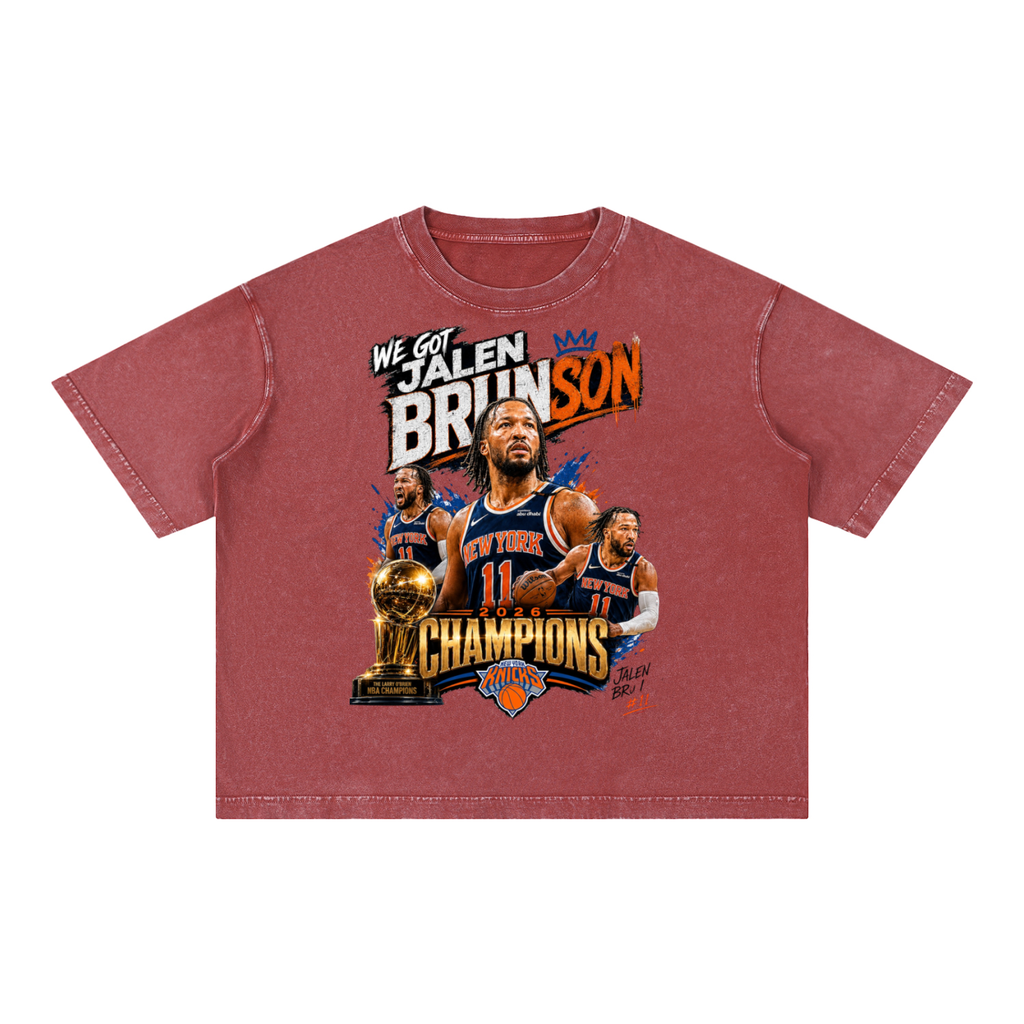 Jalen Brunson Boxy Cotton T-Shirt