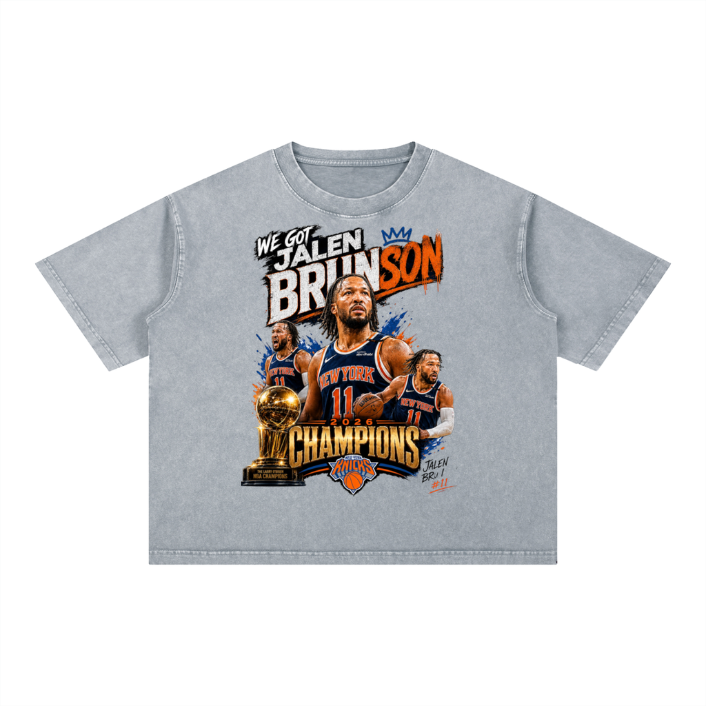 Jalen Brunson Boxy Cotton T-Shirt