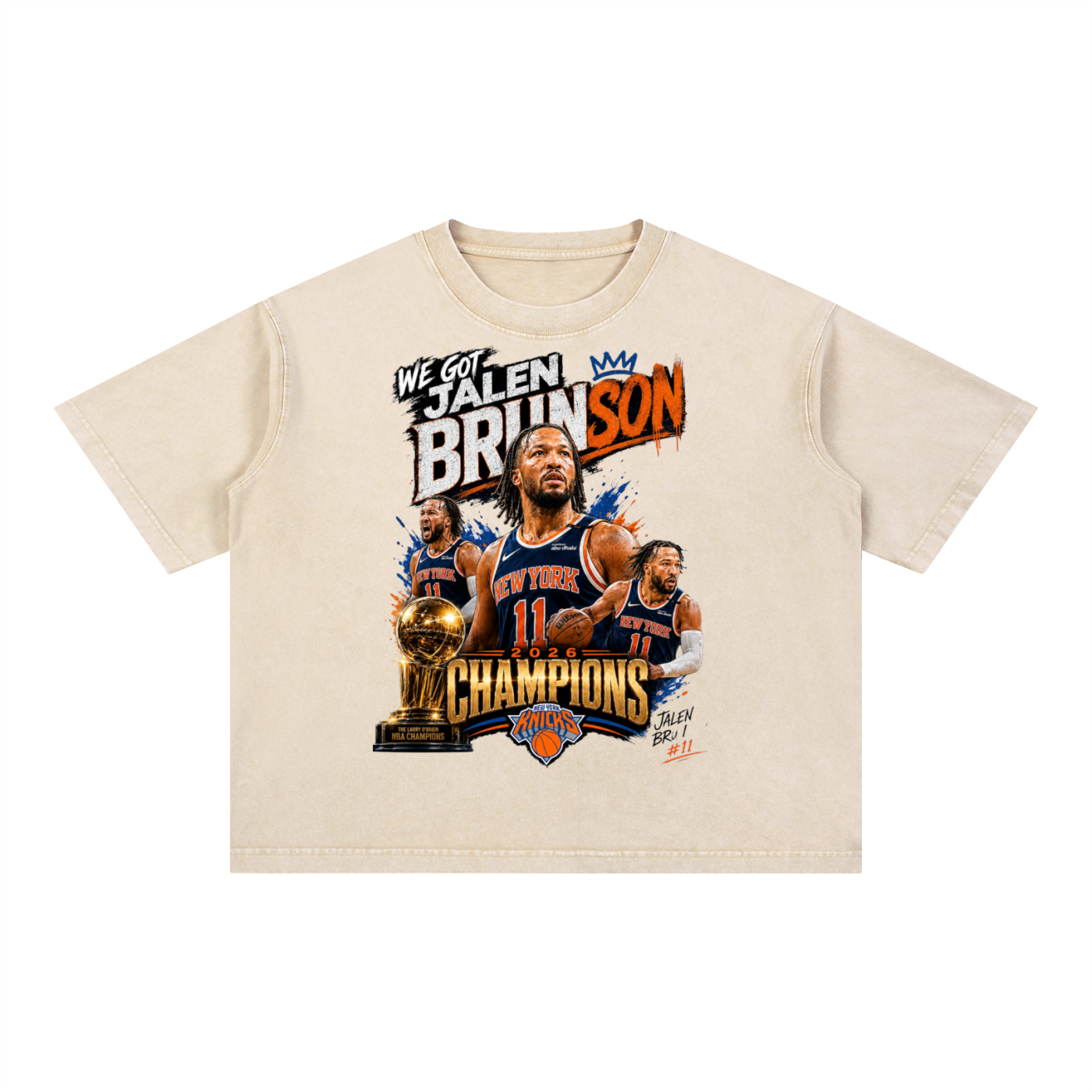 Jalen Brunson Boxy Cotton T-Shirt