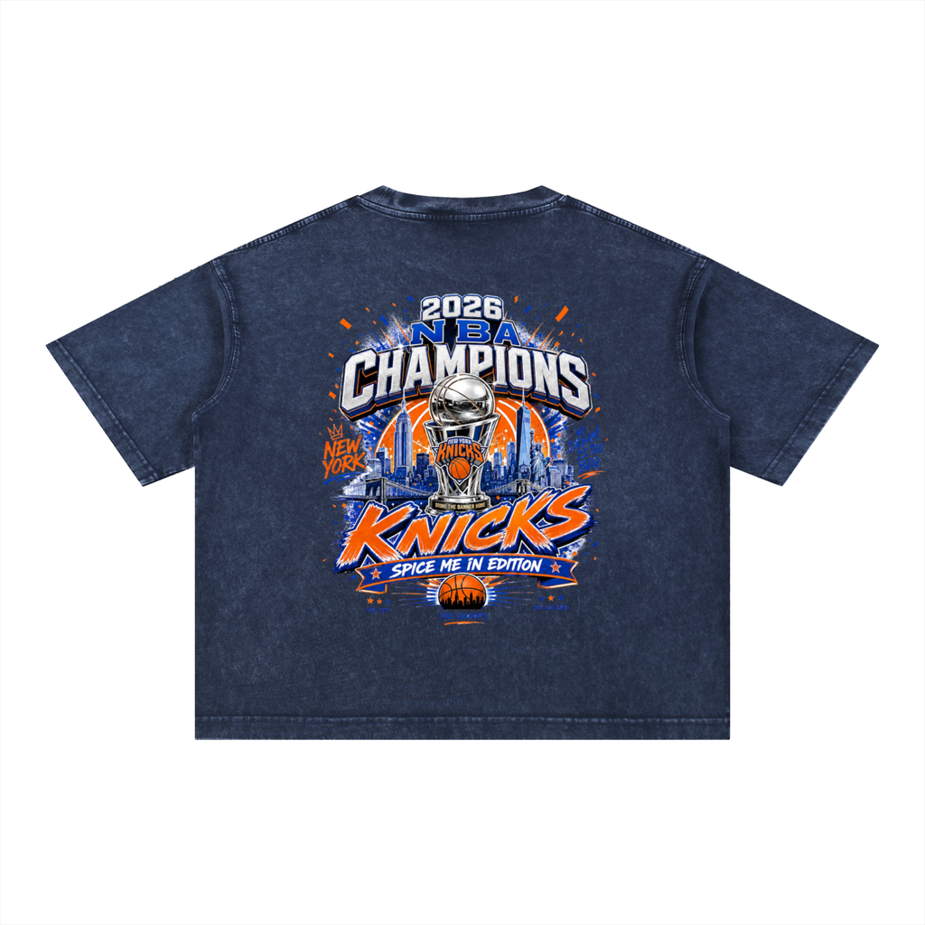 KNICKS CHAMPIONSHIP Boxy Cotton T-Shirt