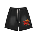 Spice Me In - Pepepr Sun Fade Raw Edge Cotton Shorts