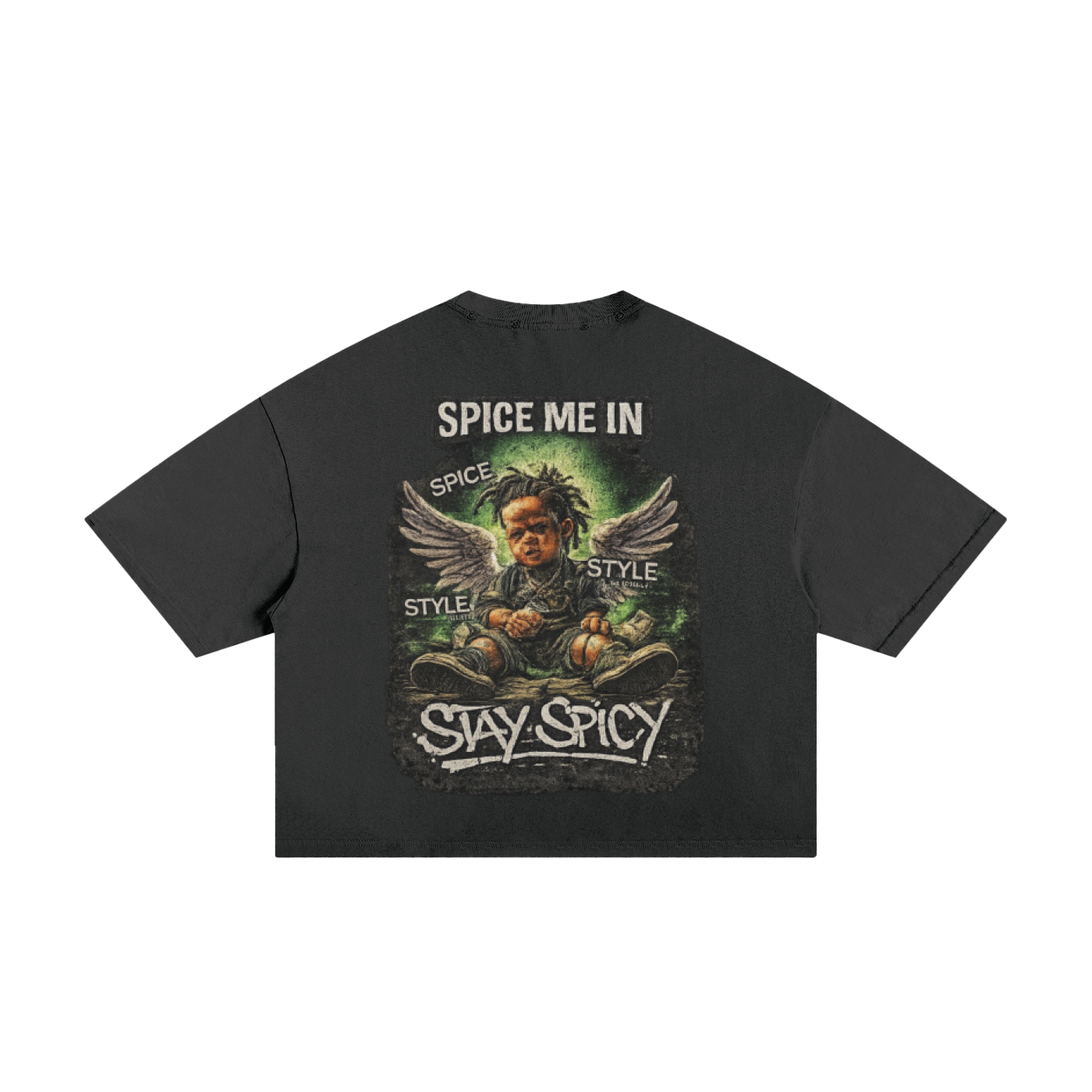 Spice Me In - Classic Frayed Boxy Tee