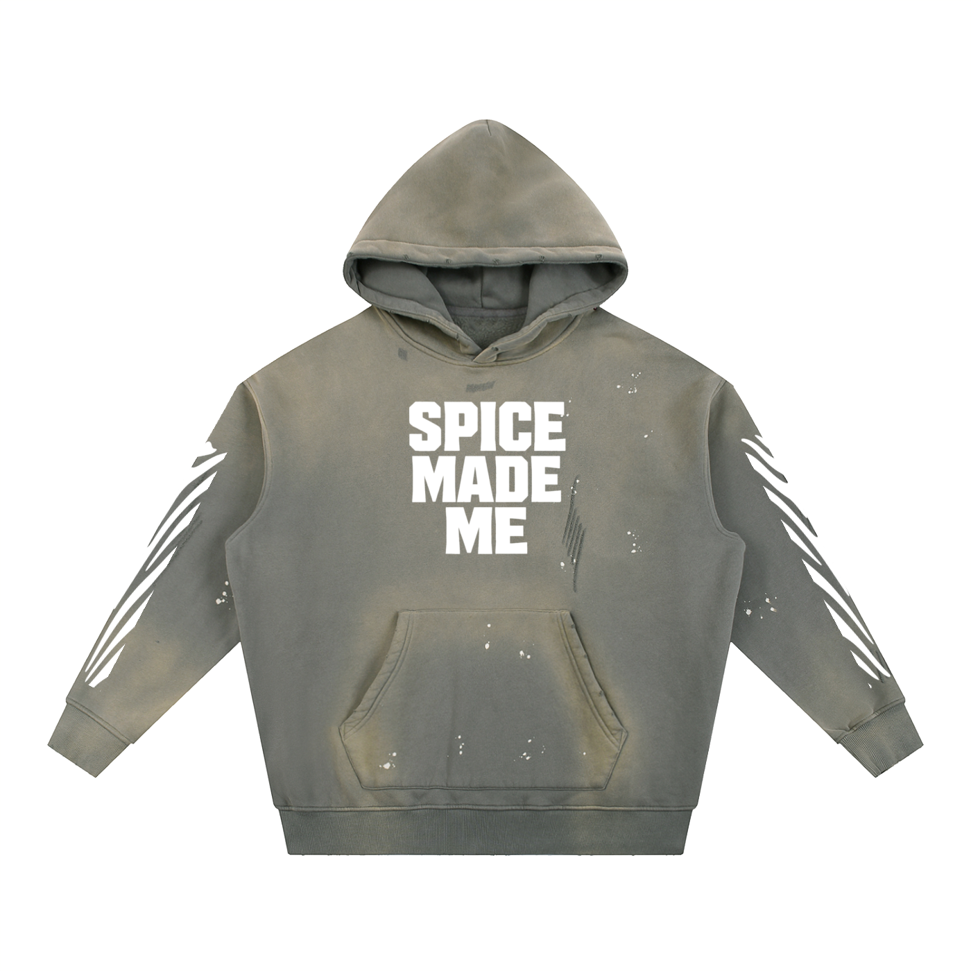 Spice Me In - Spice Made Me Vintage Washed Frayed Fleece Hoodie
