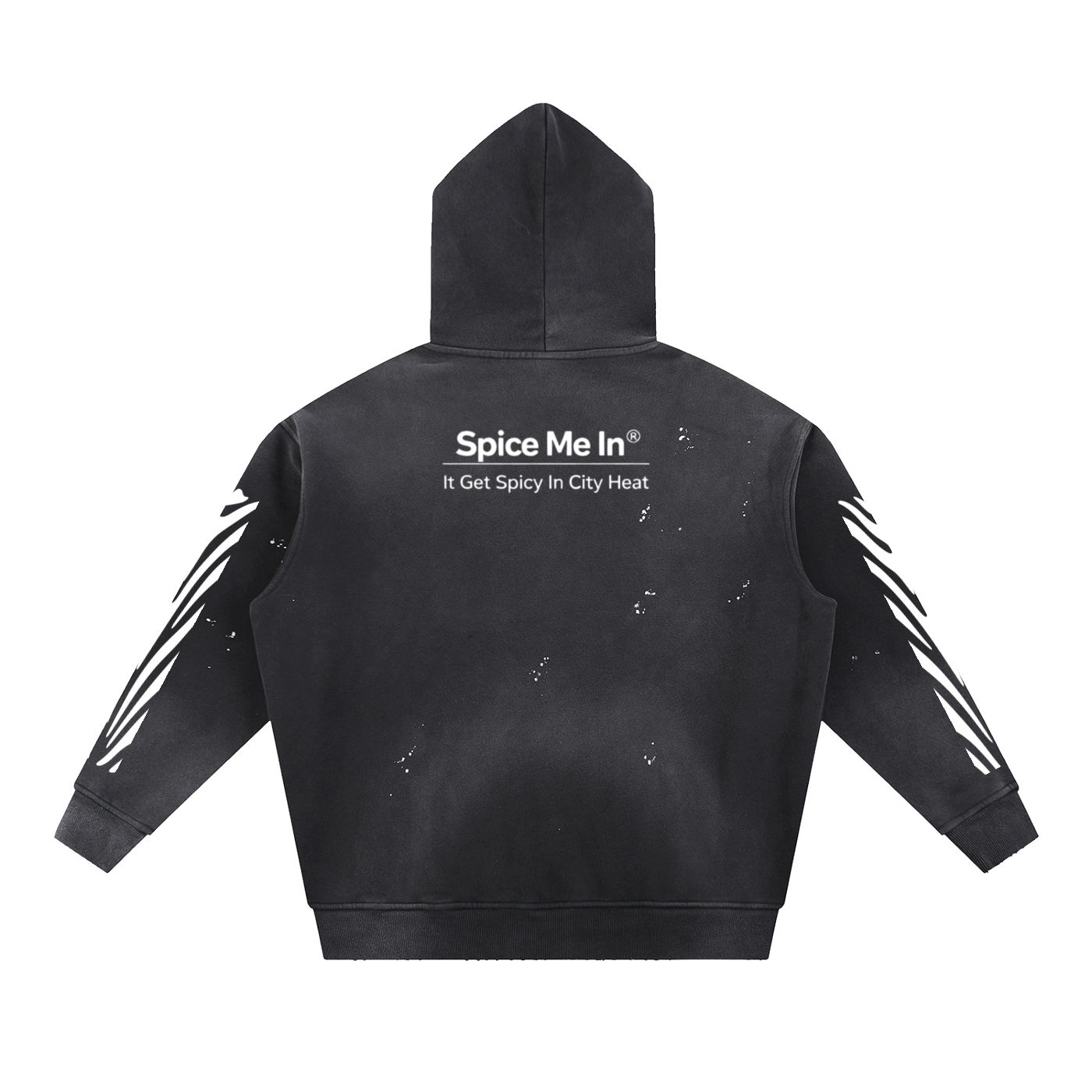 Spice Me In - Spice Made Me Vintage Washed Frayed Fleece Hoodie