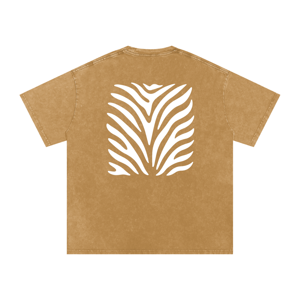 Spice Me In - Tiger Spice Snow Washed Oversized Cotton T-Shirt