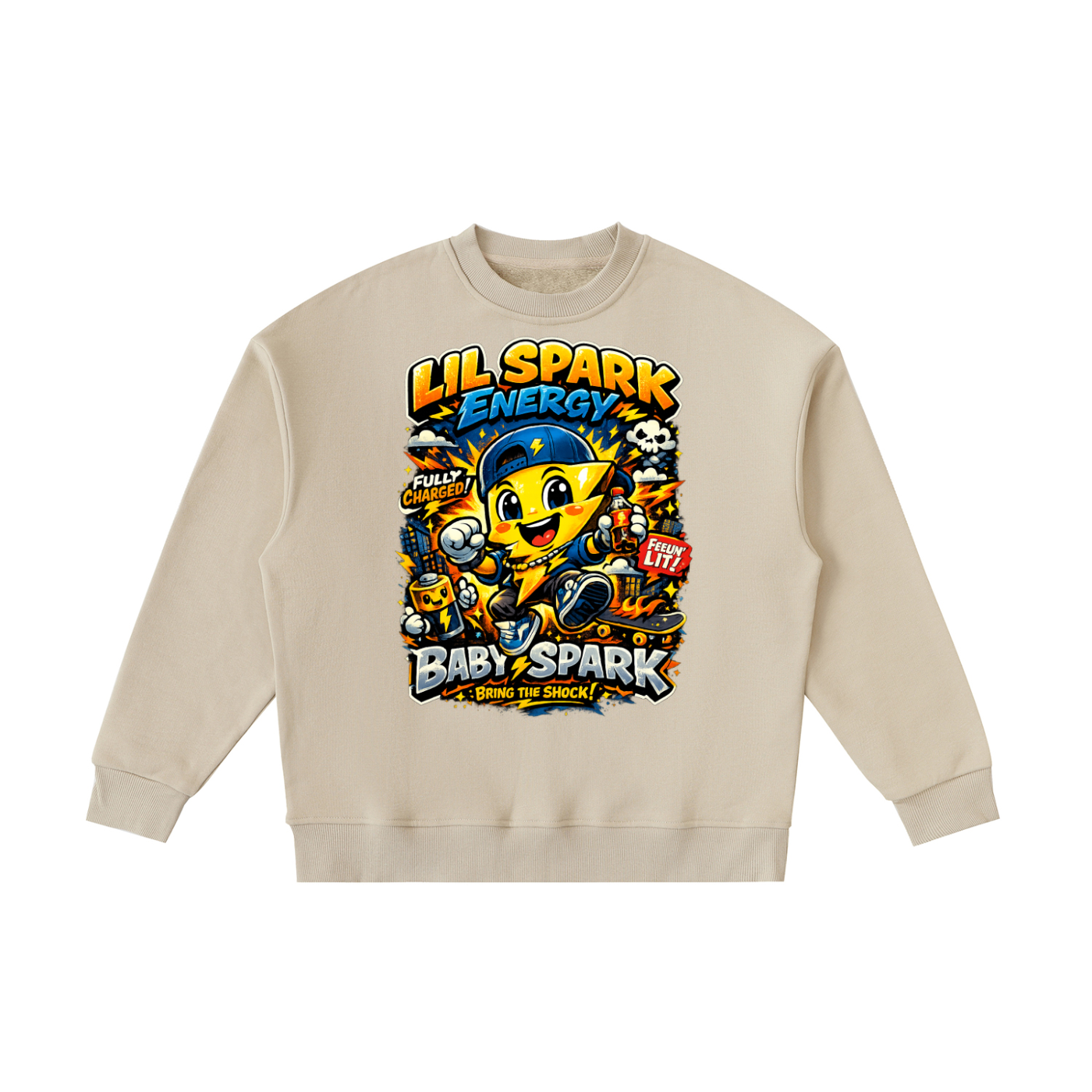 Spice Me In - Lil Spark Fleece Kids' Crewneck Sweatshirt