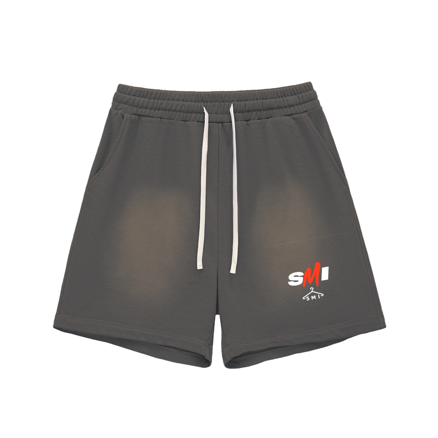 Spice Me In - "SMI" Sun Fade Raw Edge Cotton Shorts